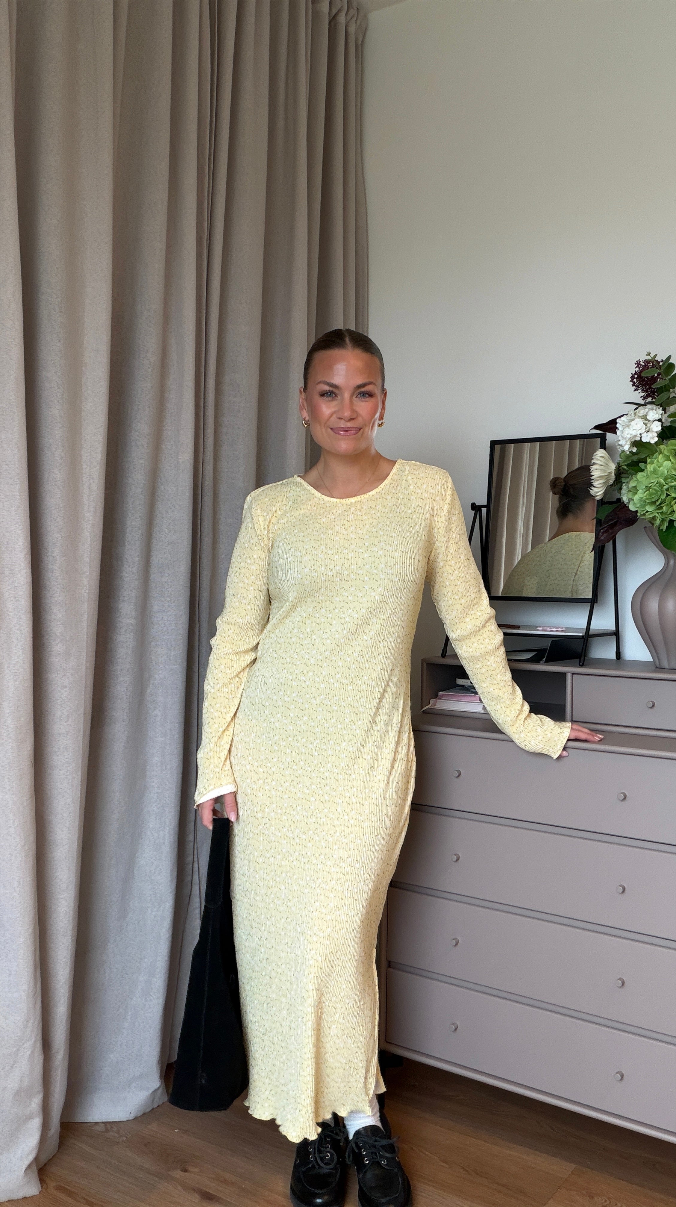 PCFLORA Midi Dress - French Vanilla